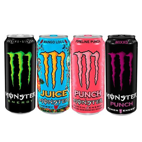 Buy Monster Energy Drink Mixed Case of 4 x 500ml (Pipeline Punch, Mango ...