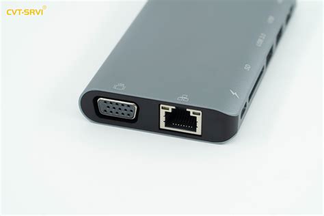 Good Quality USB C Hub 8 in 1 Aluminum Multi Port Adapter Combo Hub for ...