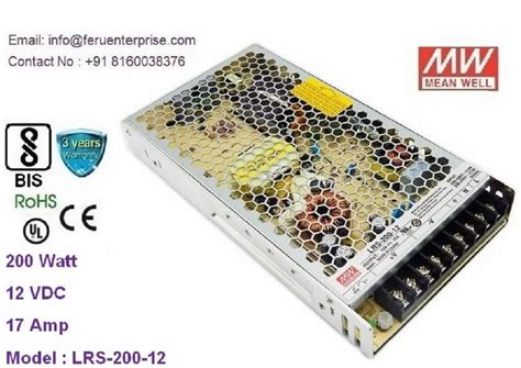 LRS-200-24 Meanwell Power Supply 200W SMPS - LRS-200-24 Meanwell SMPS ...