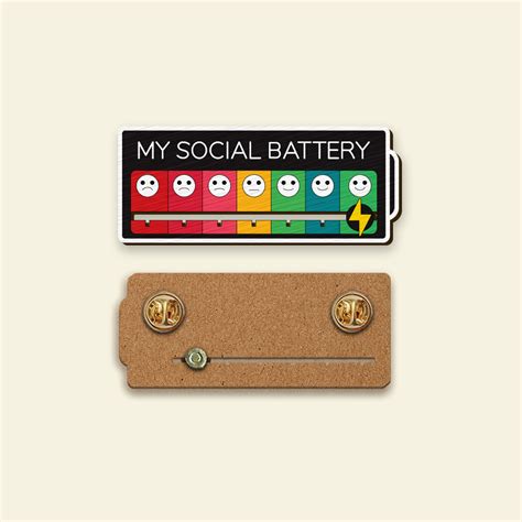 Social Battery Pin – Say it with a Pin