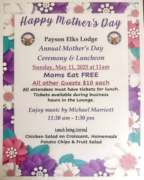 Mothers Day Ceremony and Luncheon, 1206 N Beeline Hwy, Payson, AZ, 11 ...