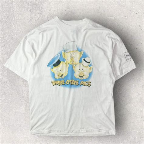 vintage disney three little pigs t shirt 90s | focus