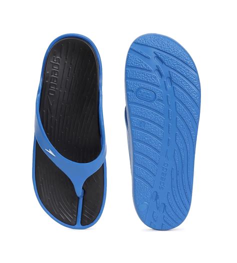 Buy Speedo Dual Colour Thong Black-Blue Flame-White Footwear Online ...