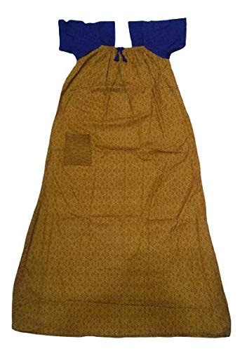 Buy Yeshwant's Brasso Elastic Nighties for Women with Half Sleeve and ...