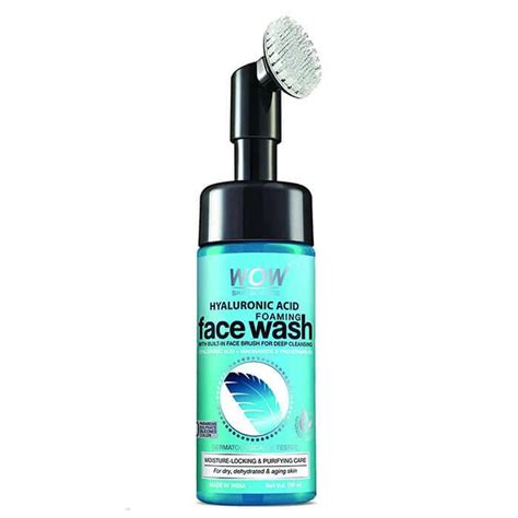 Buy WOW SKIN SCIENCE HYALURONIC ACID FOAMING FACE WASH + BUILT-IN BRUSH ...