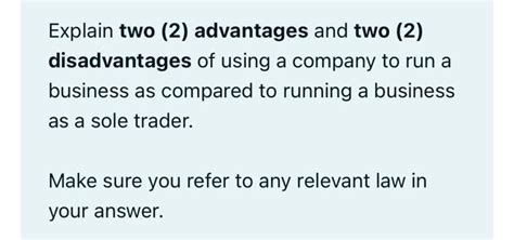 Solved Explain two (2) advantages and two (2) disadvantages | Chegg.com