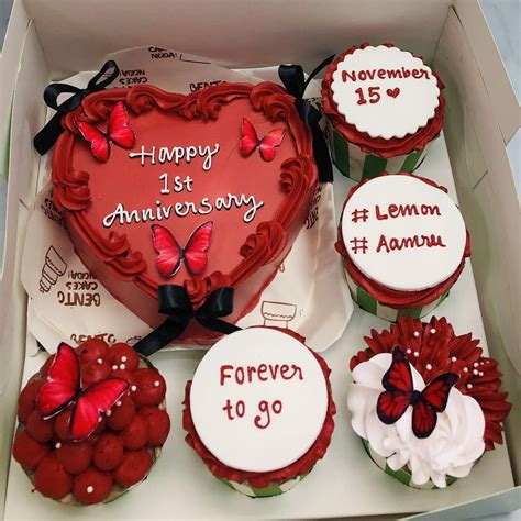 Red Heart Anniversary Bento Combo – Bento Cakes Noida