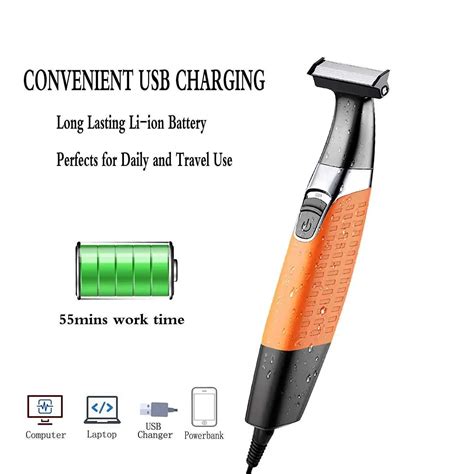 Professional Beard Trimmer – Reciprocating Waterproof Electric Razor ...
