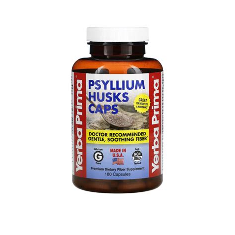 Jual YERBA PRIMA PSYLLIUM HUSKS CAP 180 Capsules | Shopee Indonesia