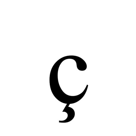ç | latin small letter c with cedilla | Times New Roman, Regular ...