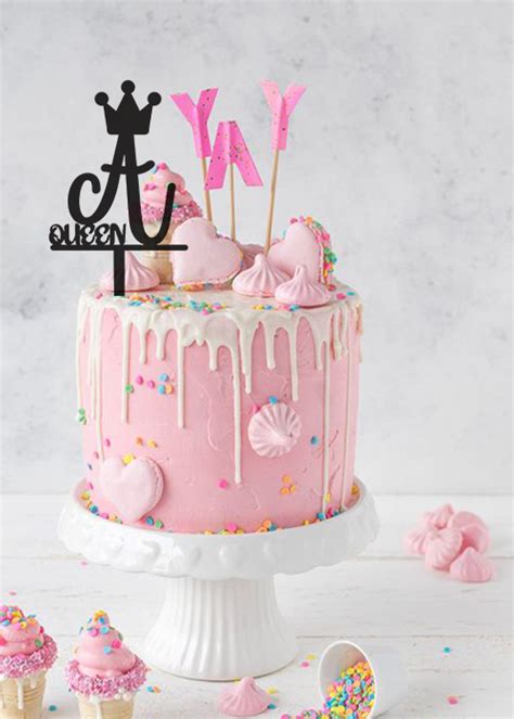 Font cake topper