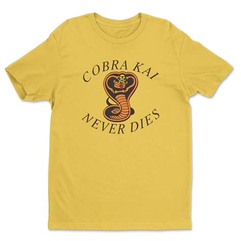 Cobra Kai Never Dies T-Shirt | Snake | Karate Kid 3 - Cineattire in ...