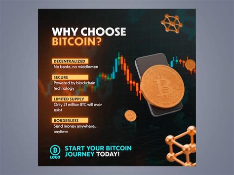 Bitcoin template social media | Premium AI-generated PSD