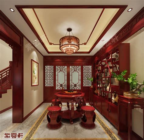 中式茶室博古架装修效果图大全 – 设计本装修效果图