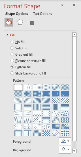 Image result for PowerPoint How to Change Pattern Fill Size