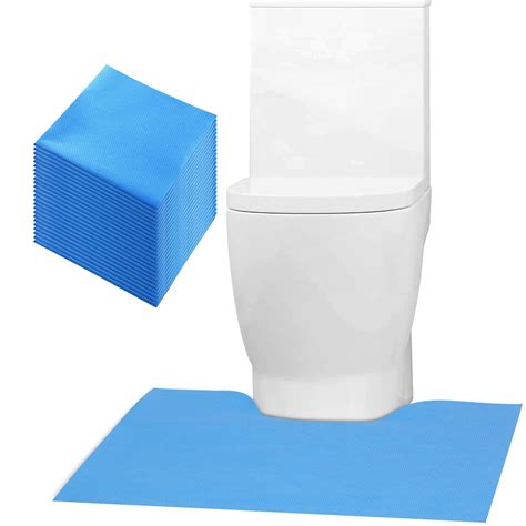 Amazon.com : Upgraded 50 Pack Disposable Toilet Mats,Super Absorbent ...