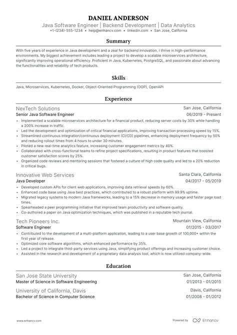 Image result for Java Software Engineer Resume