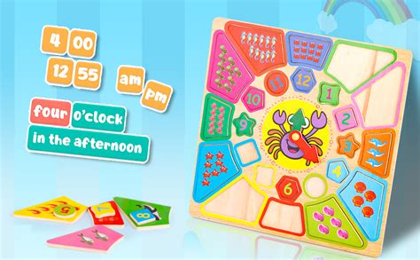 Zest 4 Toyz Sorting Clock Jigsaw Puzzle Educational Toy for Kids ...