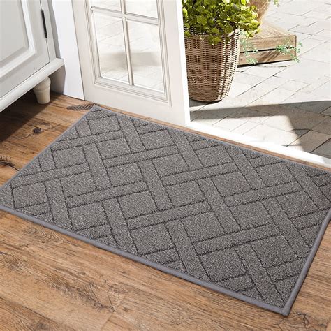 KUETH Modern Area Rug 2x3 Doormat, Low Pile Machine Washable Rugs ...