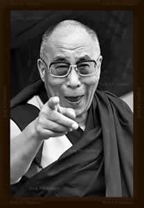 Braj Art Gallery His Holiness Dalai Lama Laughing Candid B&W Photo ...
