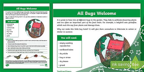 Create a Bug Hotel Using Recycled Materials (teacher made)