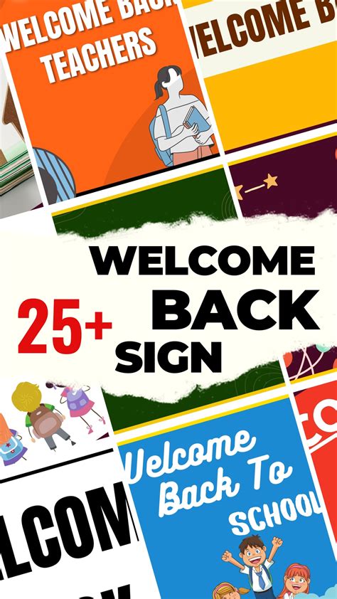 25+ Welcome Back Sign | Download FREE Printable PDFs