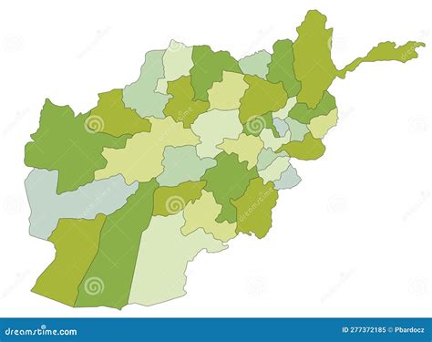 Detailed Editable Political Map with Separated Layers. Afghanistan Stock Vector - Illustration ...