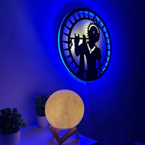 Lord Krishna LED Wall Decor | Spiritual Home Lighting