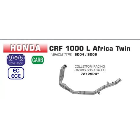 Arrow Racing Collectors For Honda Crf100L Africa Twin 2016-2017 Part ...