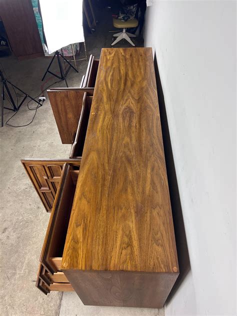 Mid-Century Spanish Revival Lowboy 9 Drawer Dresser For Sale at 1stDibs ...