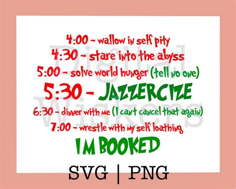 Buy The Grinch Schedule SVG PNG, Christmas Festive Cut File for Cricut ...