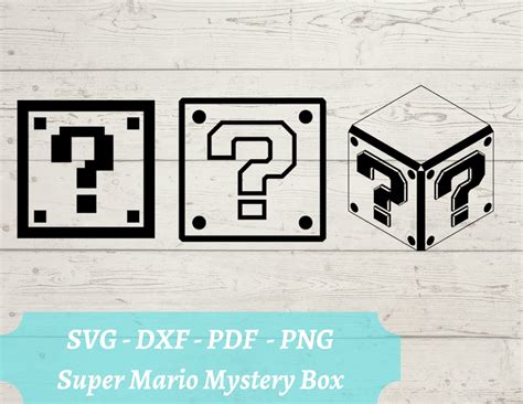 Buy Mystery Box SVG File, Pixel Question Mark Block, Download Digital ...
