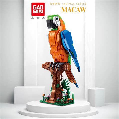 Gaomisi - T2113 - Buildable Macaw - 1138 Pieces – BrixBuilders