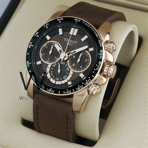 TISSOT 1853 CHRONOGRAPH WATCH BROWN WITH LEATHER BROWN BELT | Watches Prime