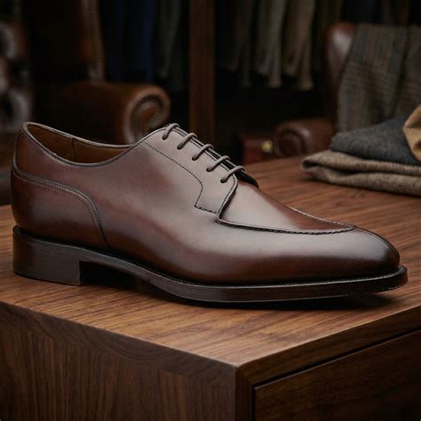 Height Increasing Brown Leather Hamlet Derby Shoes – Costoso Italiano