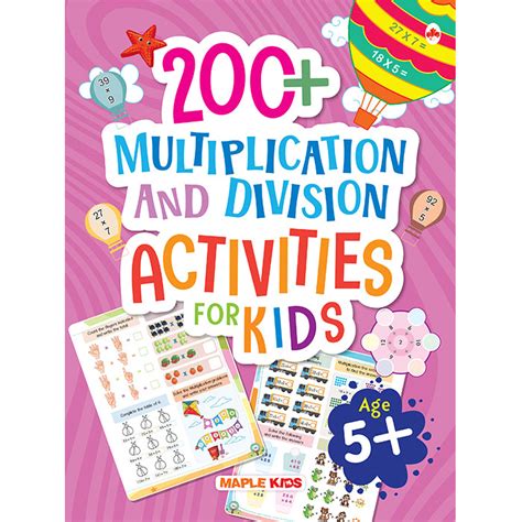 Math Activity Book for Kids - 200+ Multiplication and Division — Maple ...
