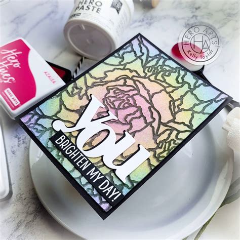 Glittery Stained Glass Technique – Hero Arts