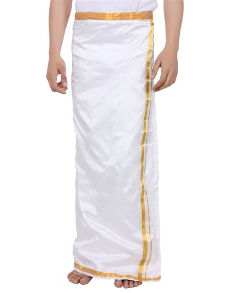 THANGAMAGAN Men's Re-attachable Pocket Dhoti (Size : 30) : Amazon.in ...