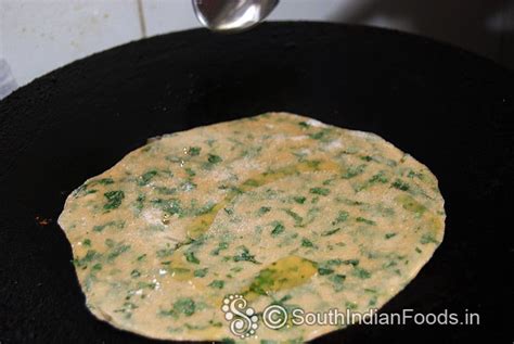Pudina chapati | Mint roti-How to make-Step by step photos