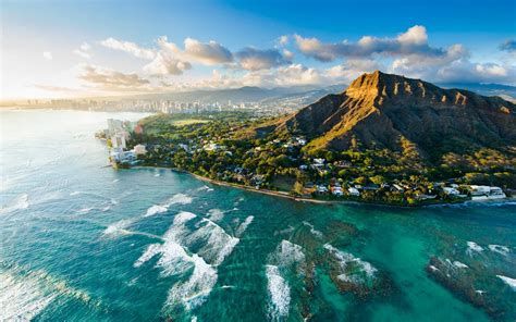 夏威夷钻石山高清原图下载,夏威夷钻石山,高清图片,旅游景点-桌面城市