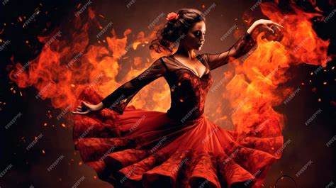Premium AI Image | Flamenco Dance Fiery Passion Stunning Spanish woman ...