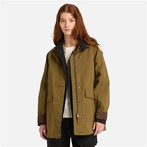 Wenham Waterproof Barn Coat for Women in Dark Green