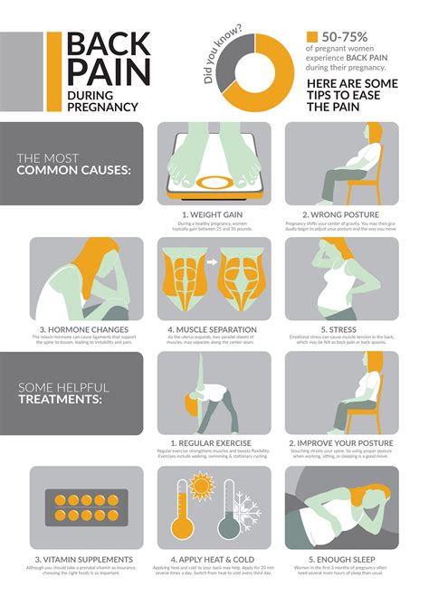 Infographic: Causes & Treatments of Back Pain During Pregnancy