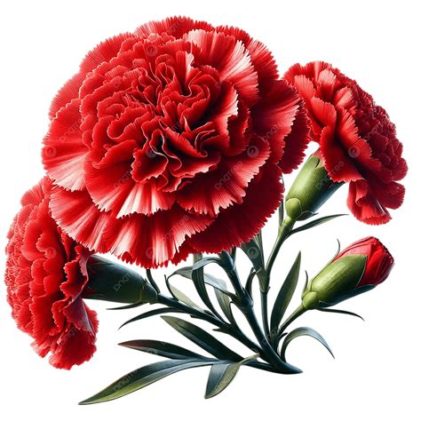 Red Carnation Flower Bouquet Spring Bloom, Red, Carnation, Flower PNG ...