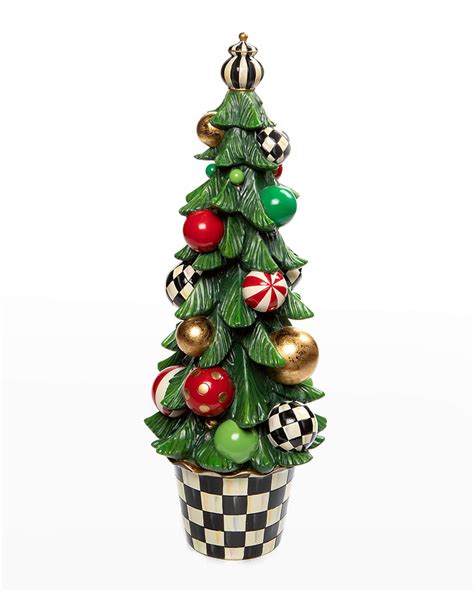 MacKenzie-Childs 21" Jolly Holiday Illuminated Tree | Horchow