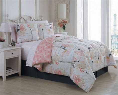 Avondale Manor Amour 8 Piece Bed in A Bag Set, Pink, Queen : Amazon.in ...