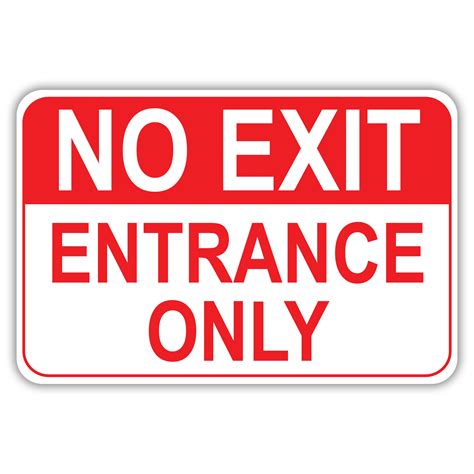 No Entry Emergency Exit Only Sign at Milagros Stapler blog