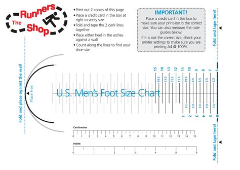 Men’s Shoe Size Chart and Conversion | 101 Activity