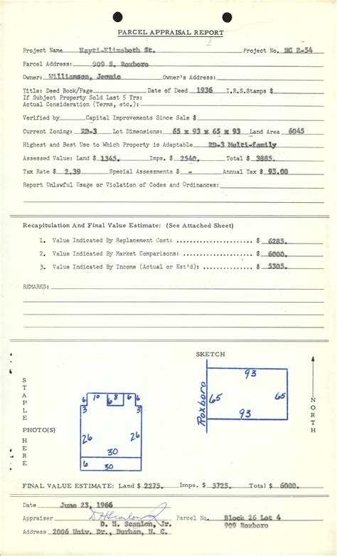909 South Roxboro Street, Durham, N.C.