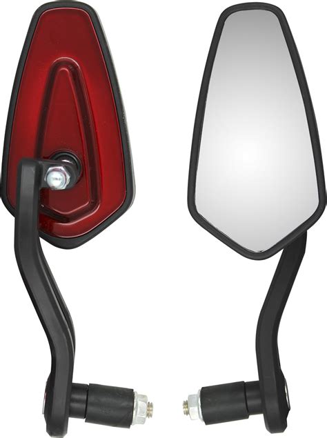 ATORAY Manual Rear View Mirror Red ABS Plastic 360 degree Mirror set of ...